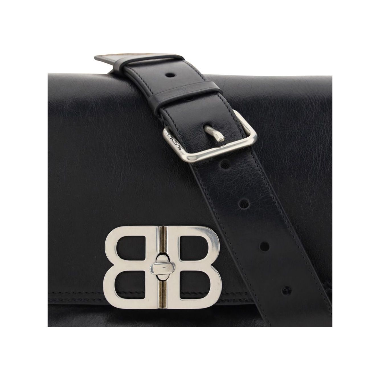 Balenciaga BB smooth leather Bag Black