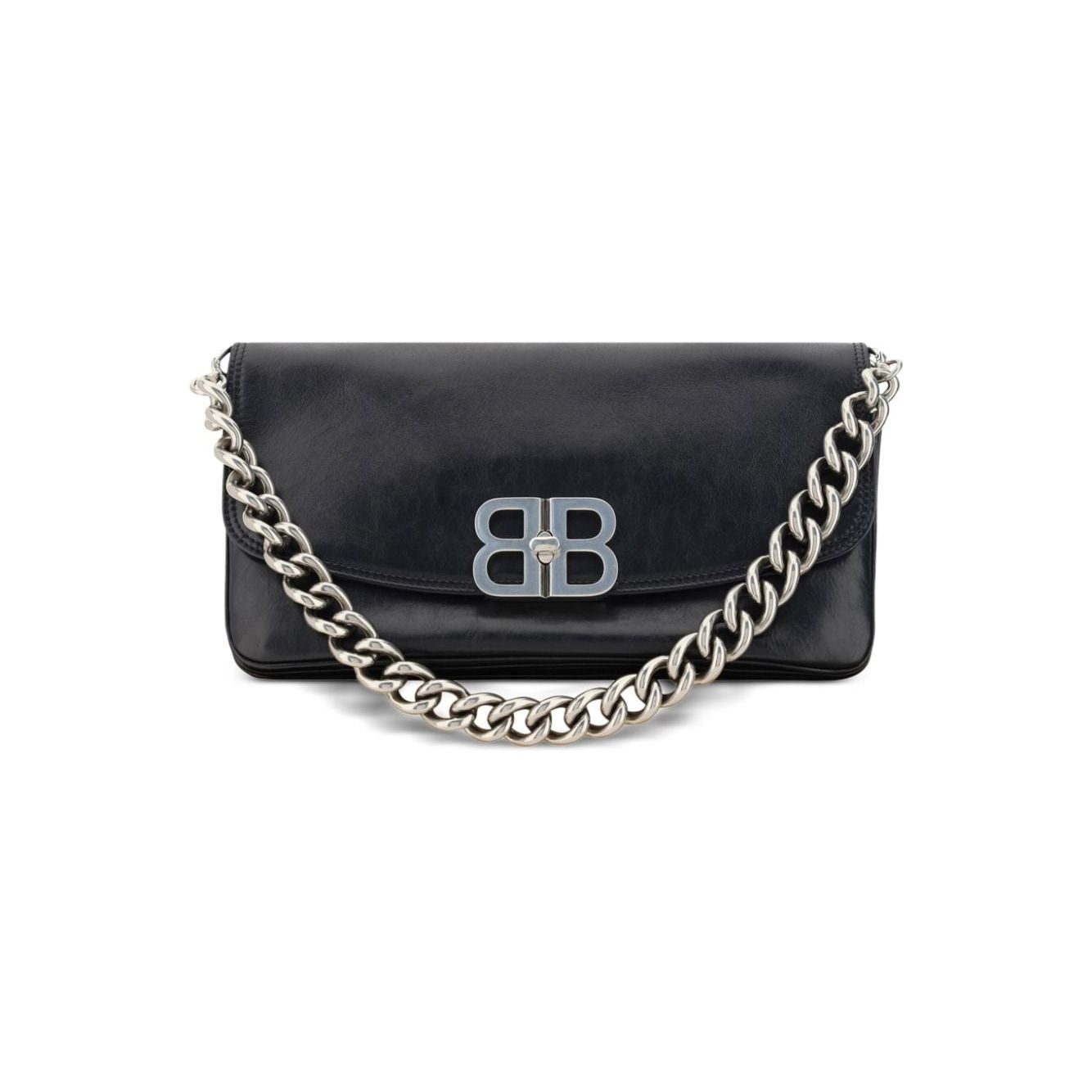 Balenciaga BB smooth leather Bag Black