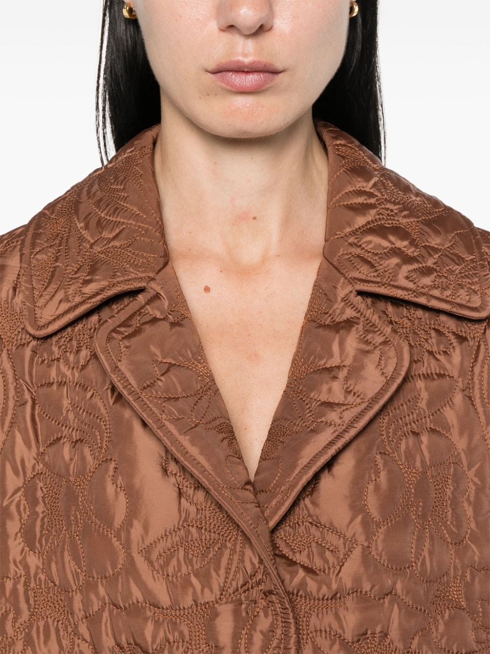 Ermanno Scervino Jackets Leather Brown