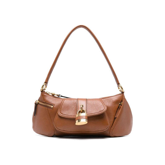 Chloè brown calf leather pebbled Shoulder Bag Shoulder Chloè