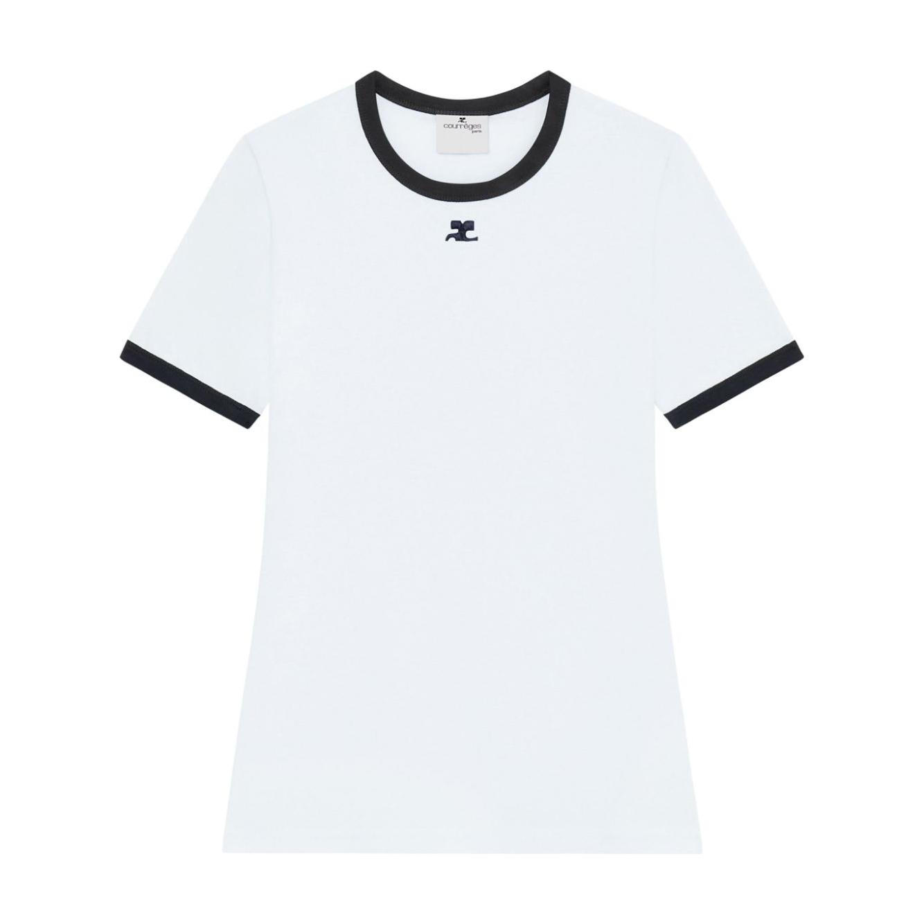 COURREGES PRE T-shirts and Polos White Topwear Courreges Pre