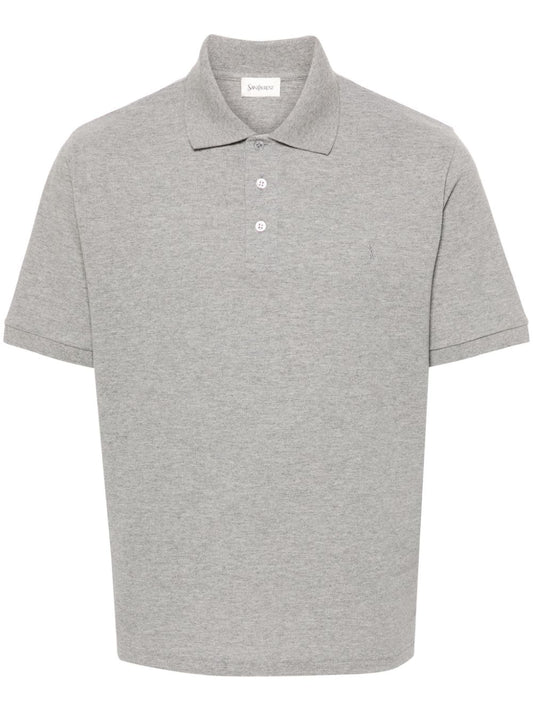 Saint Laurent  T-shirts and Polos Grey Topwear Saint Laurent