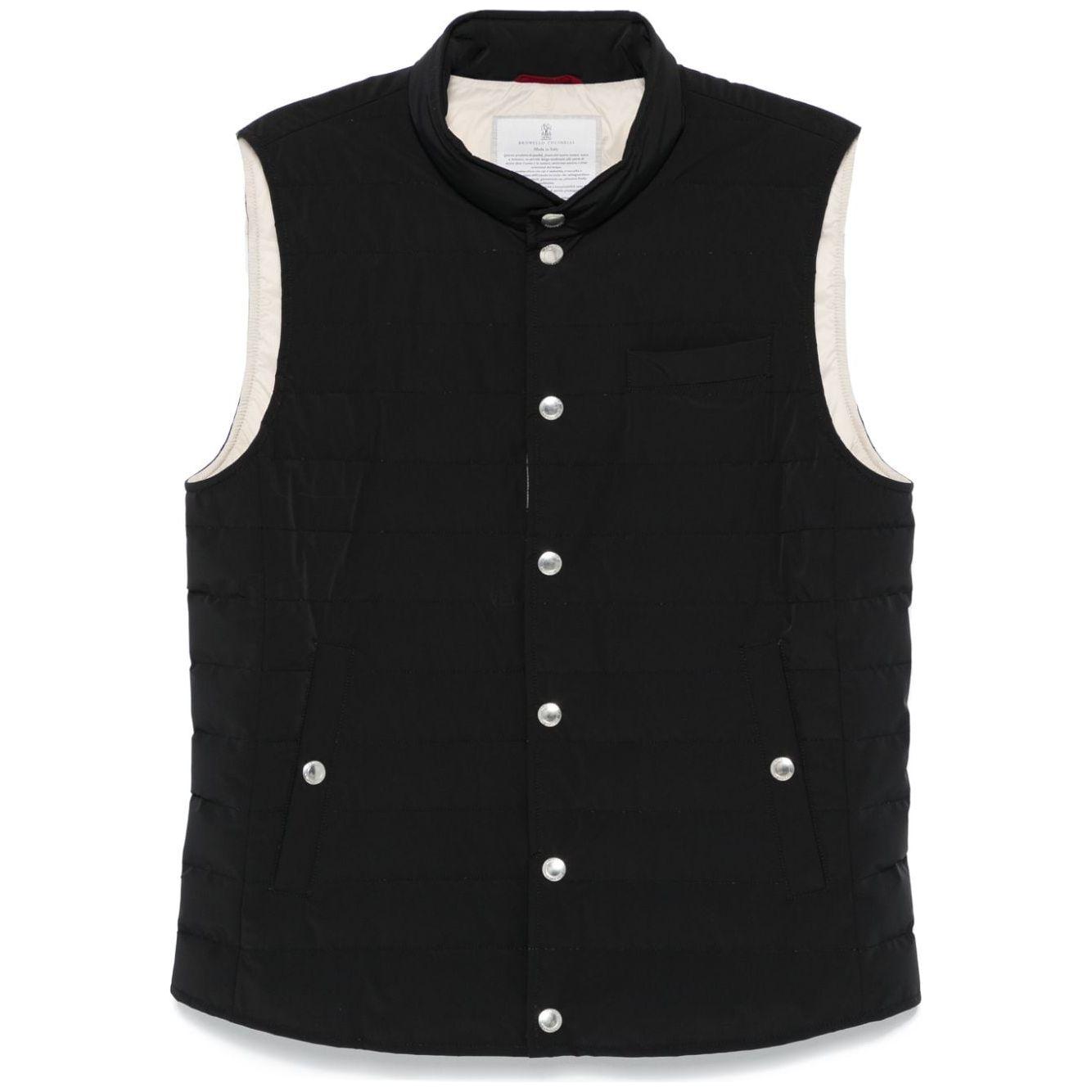 Brunello Cucinelli Jackets Black Vests Brunello Cucinelli