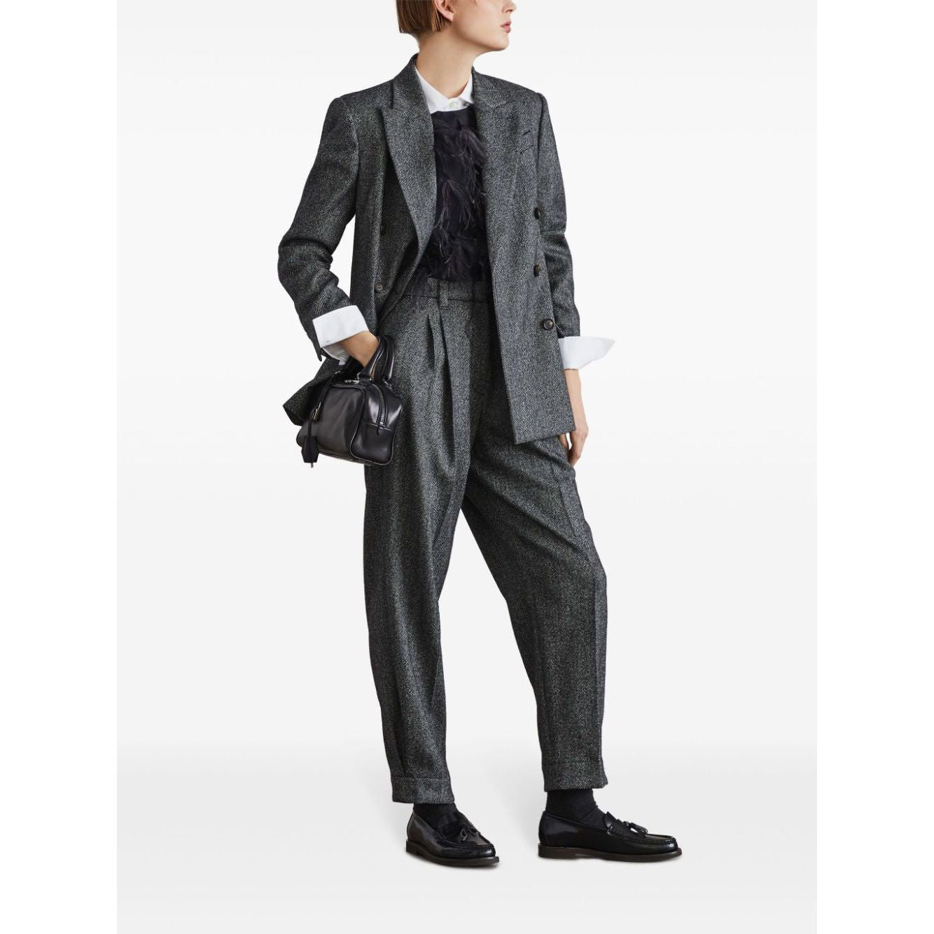 Brunello Cucinelli Trousers Grey Trousers Brunello Cucinelli