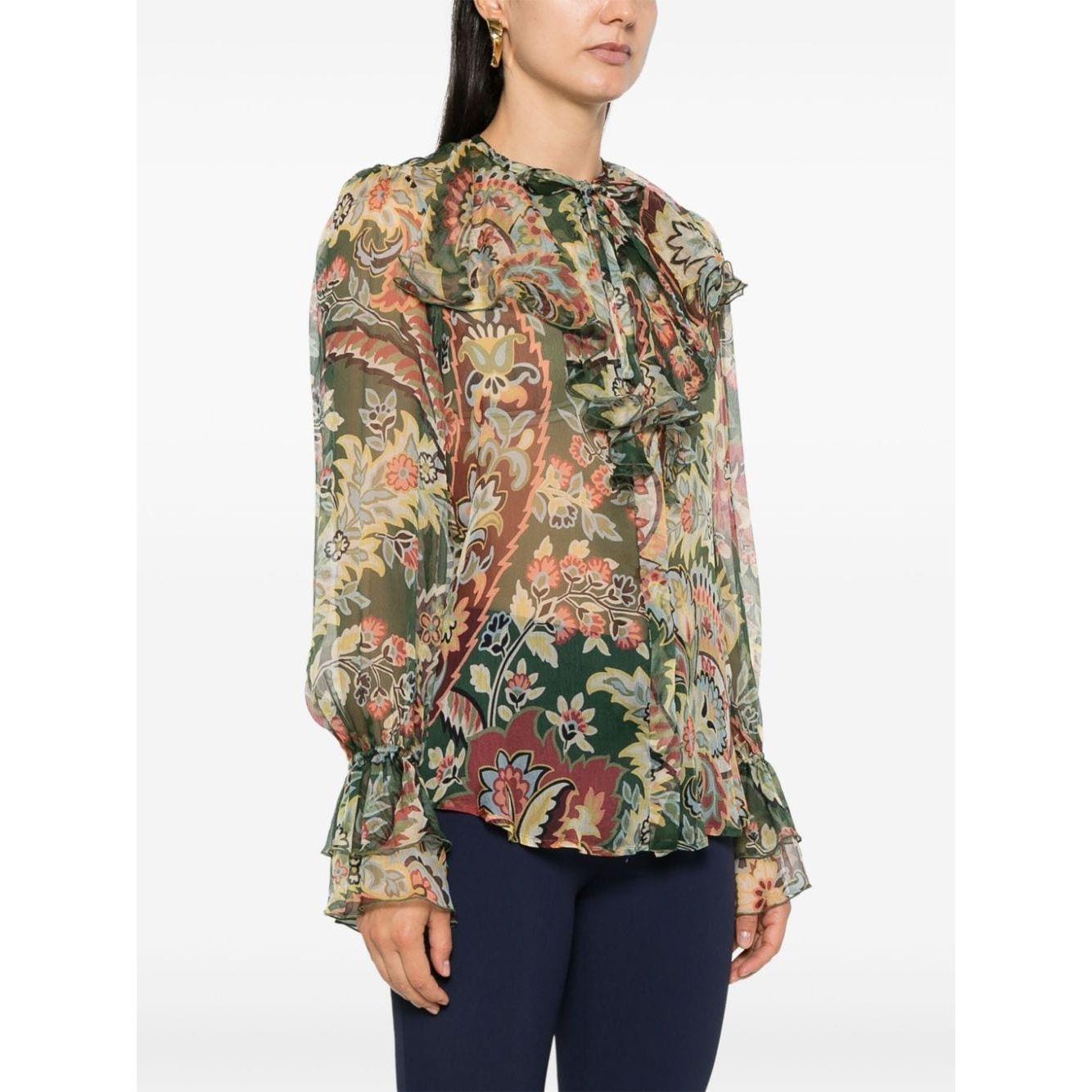 Etro Shirts Green Shirts Etro