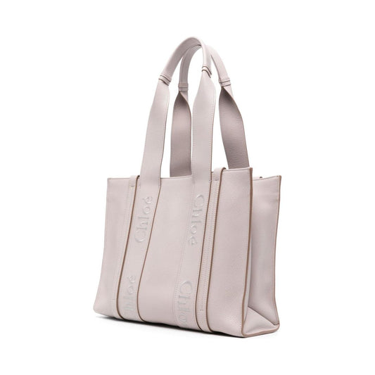 Chloè grey calf leather pebbled Tote Bag Shopper Chloè