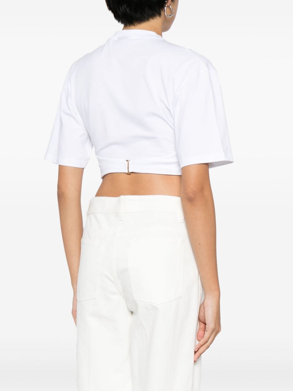 JACQUEMUS T-shirts and Polos White Topwear JACQUEMUS