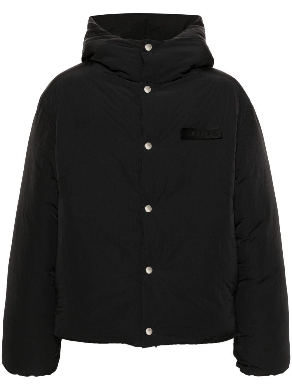 JACQUEMUS black shell padded design men Coats