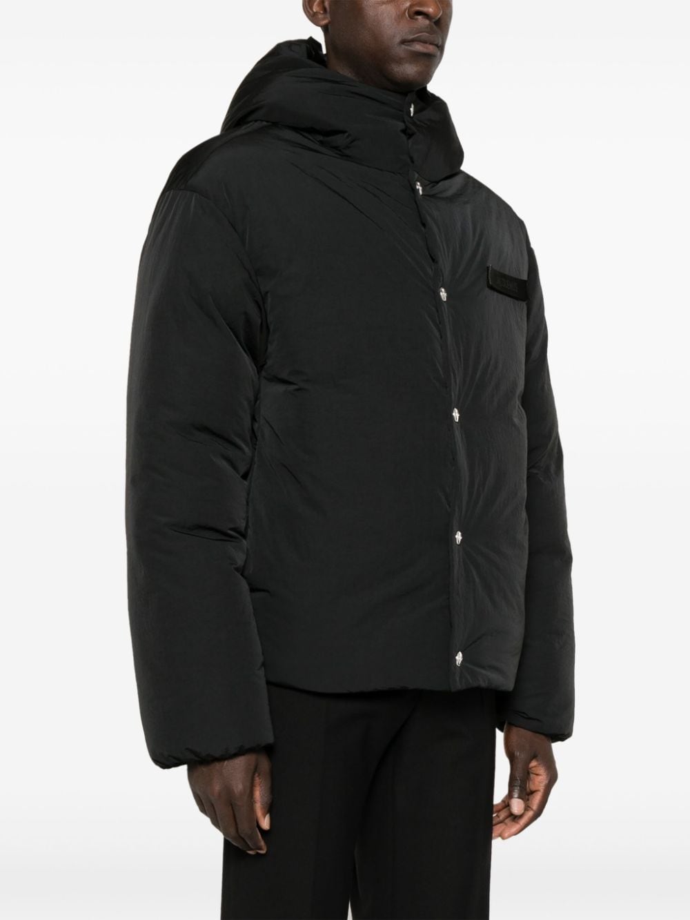 JACQUEMUS black shell padded design men Coats