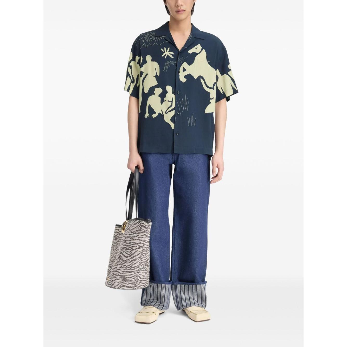 JACQUEMUS Shirts Blue