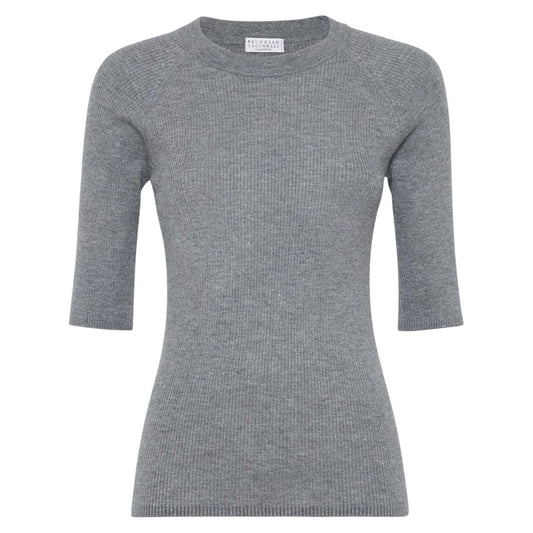 Brunello Cucinelli Sweaters Grey Topwear Brunello Cucinelli