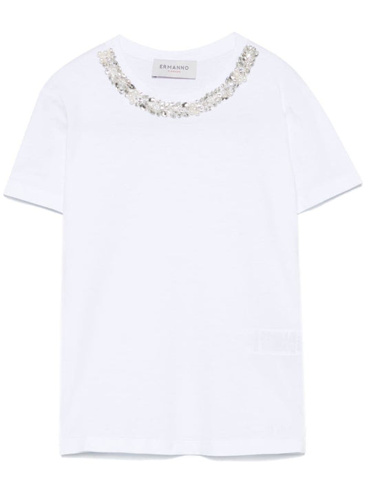 ERMANNO FIRENZE T-shirts and Polos White Topwear Ermanno Firenze