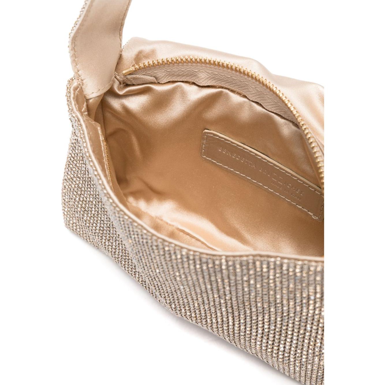 Benedetta Bruzziches gold-tone crystal embellishment Bag Clutches Benedetta Bruzziches