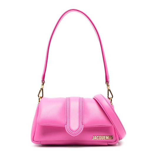 JACQUEMUS fluorescent pink calf leather padded Bag Shoulder JACQUEMUS