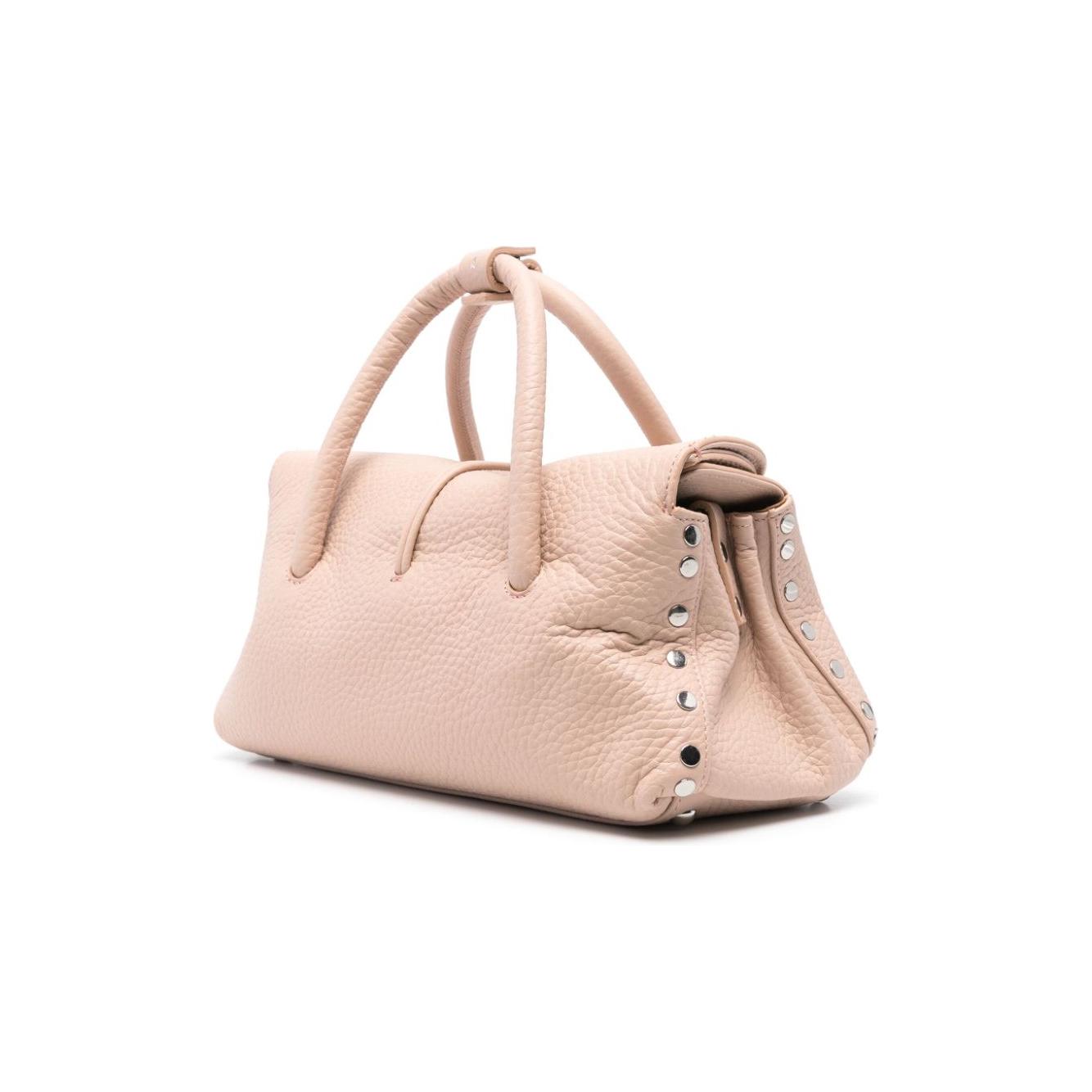 Zanellato Centauro Leather Pebbled Tote Bag Pink Handbag Zanellato