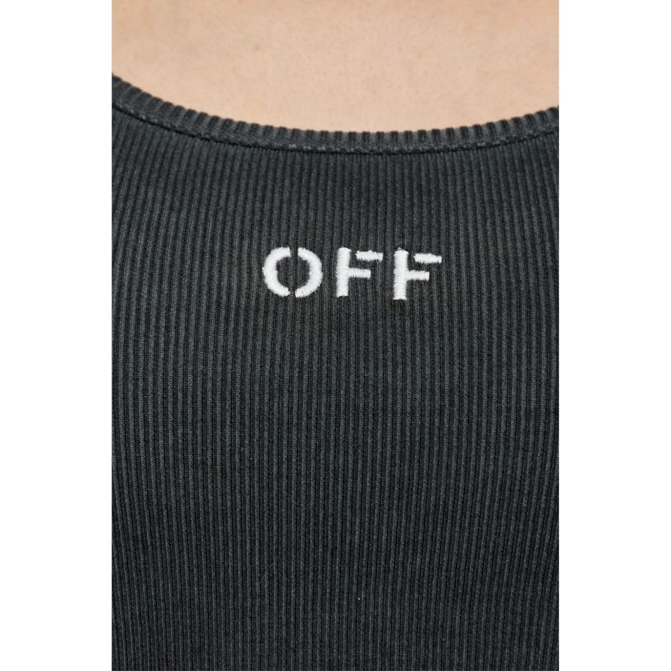 Off White Top Grey Topwear Off White