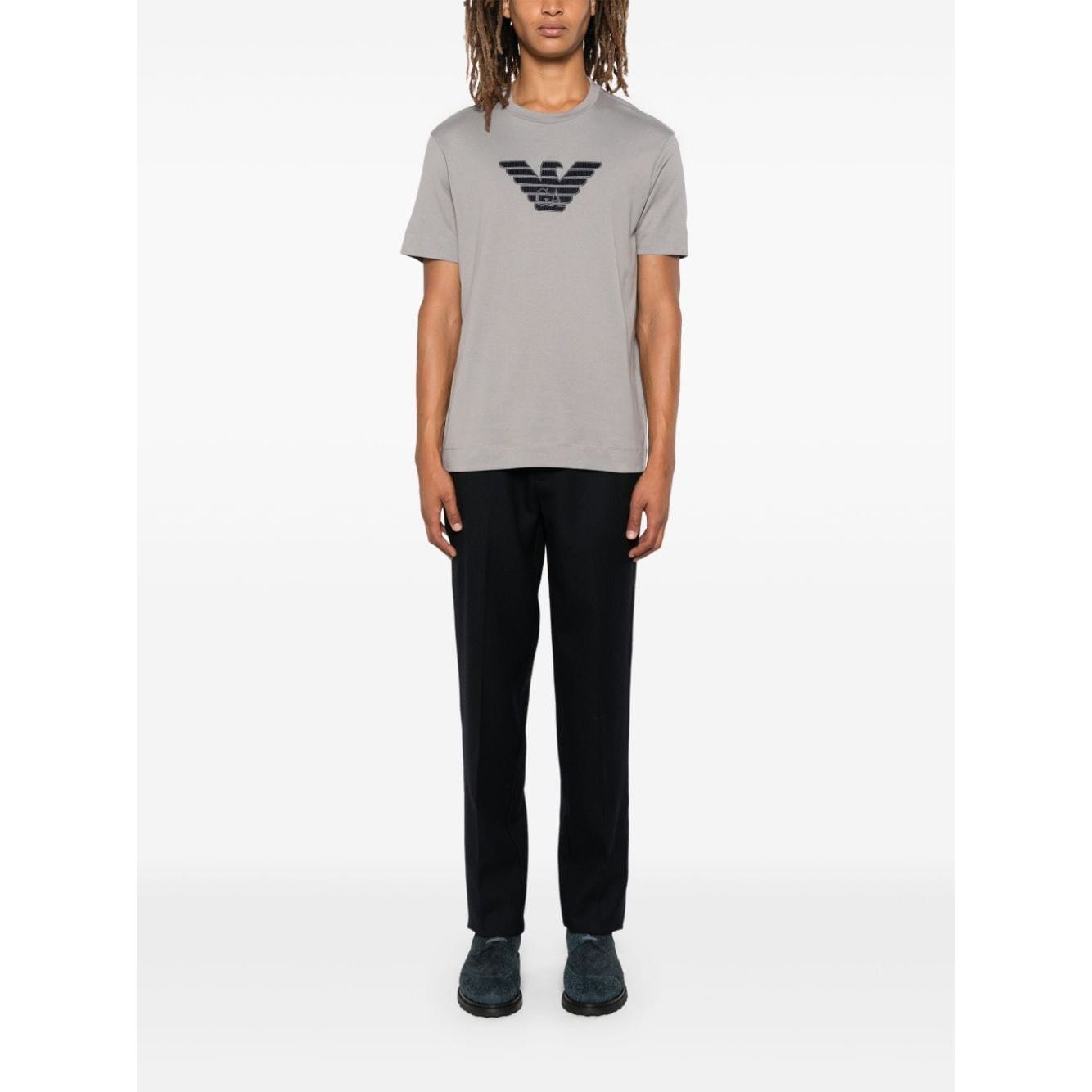 Emporio Armani T-shirts and Polos Grey Topwear Emporio Armani