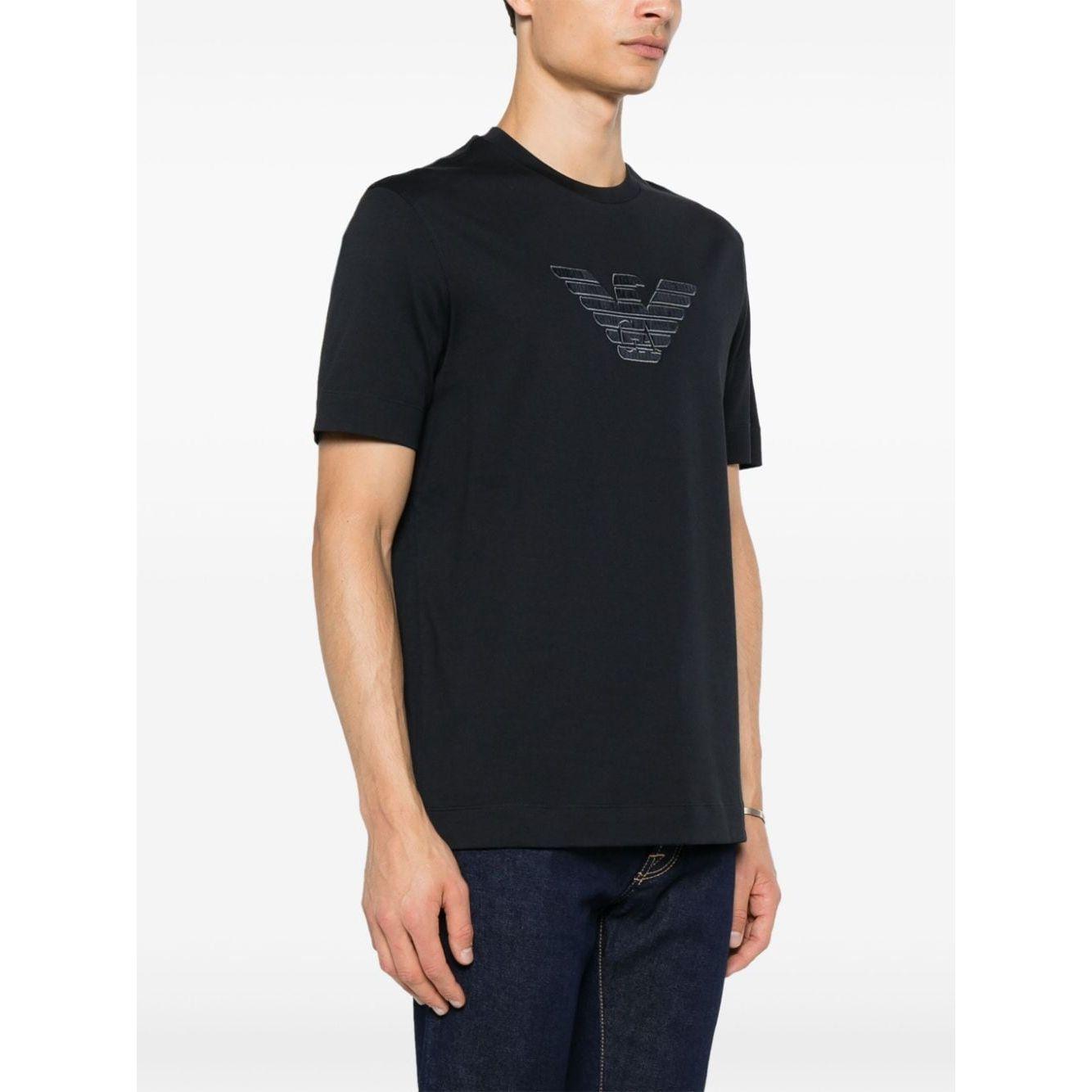 Emporio Armani T-shirts and Polos Blue Topwear Emporio Armani