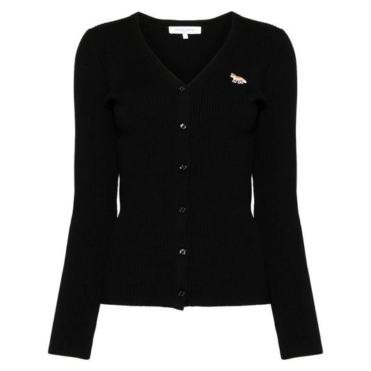 MAISON KITSUNE' Sweaters Black Topwear Maison Kitsune'