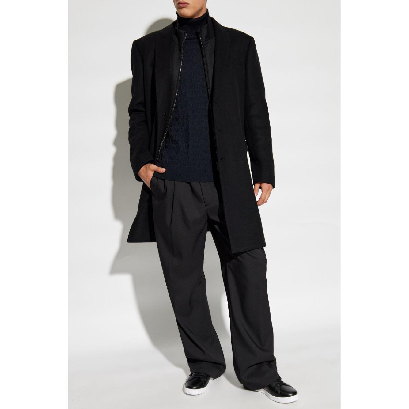 Emporio Armani Coats Black Jackets Emporio Armani