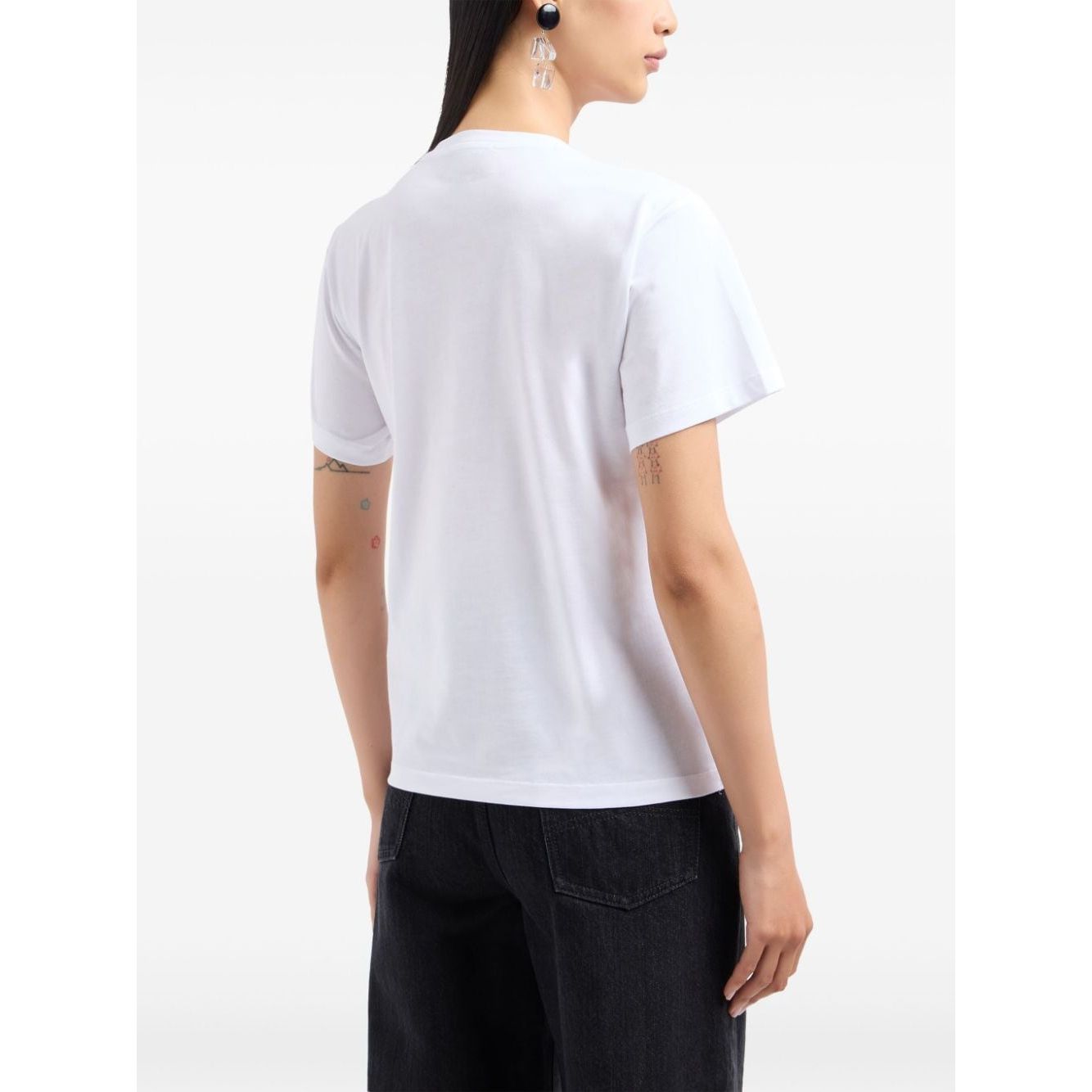 Emporio Armani T-shirts and Polos White Topwear Emporio Armani