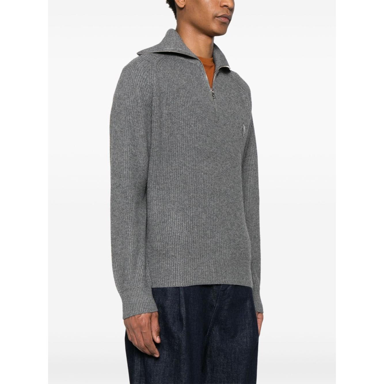 MAISON KITSUNE' Sweaters Grey Topwear Maison Kitsune'