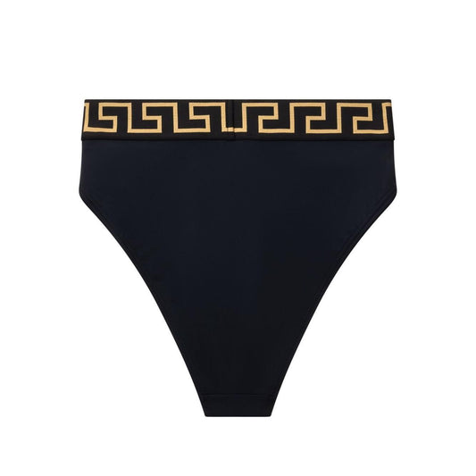 Versace Bikini bottoms with logo band Beachwear & underwear Versace Black