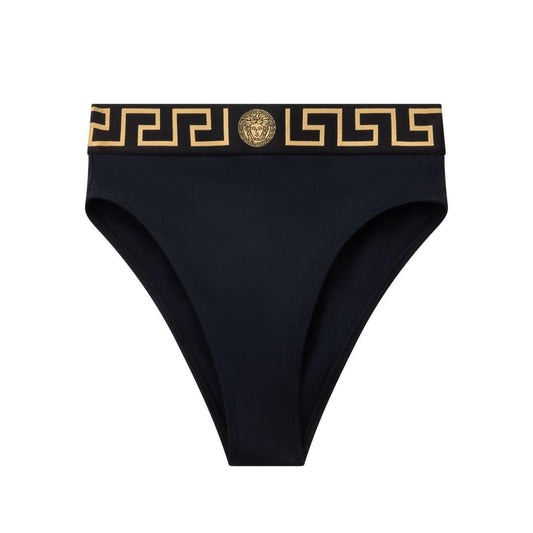 Versace Bikini bottoms with logo band Beachwear & underwear Versace Black