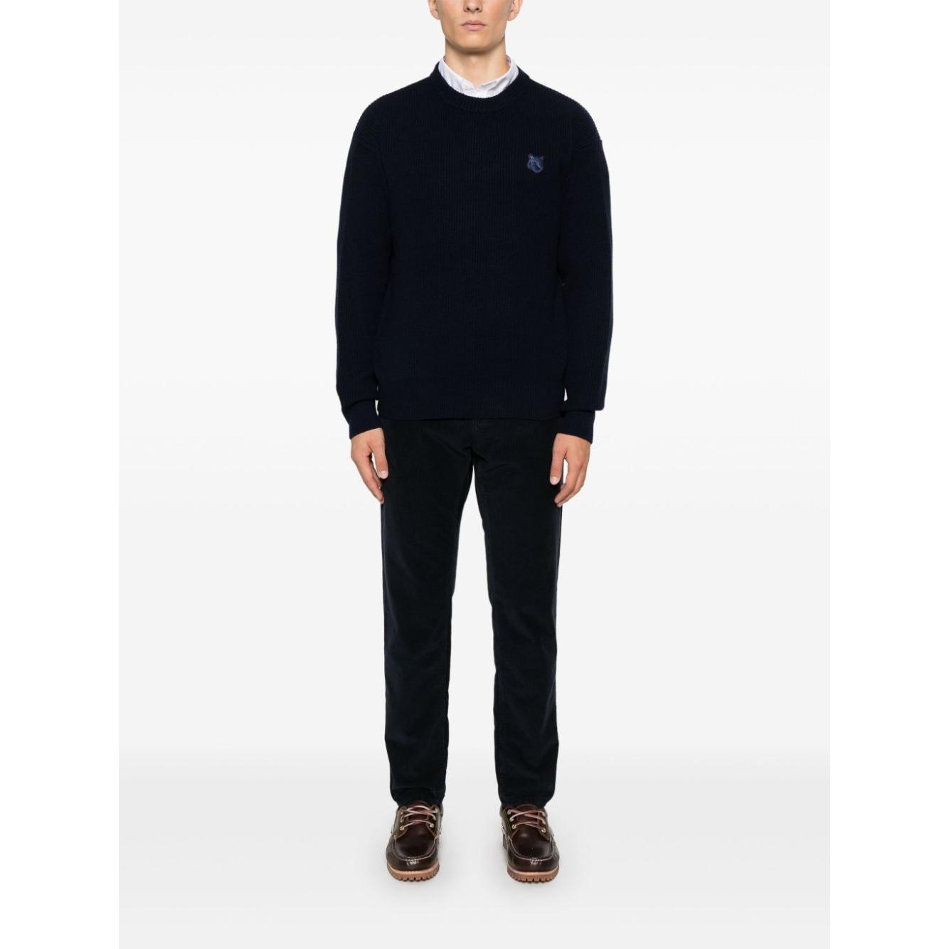 MAISON KITSUNE' Sweaters Blue Topwear Maison Kitsune'