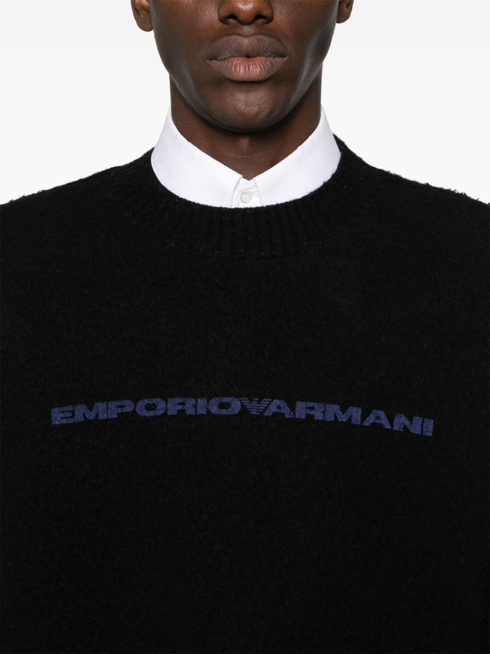 Emporio Armani Sweaters Black Topwear Emporio Armani