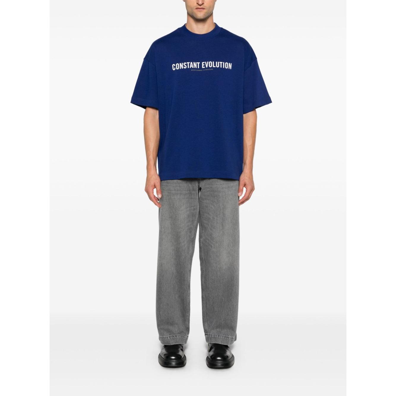 Emporio Armani T-shirts and Polos Blue Topwear Emporio Armani