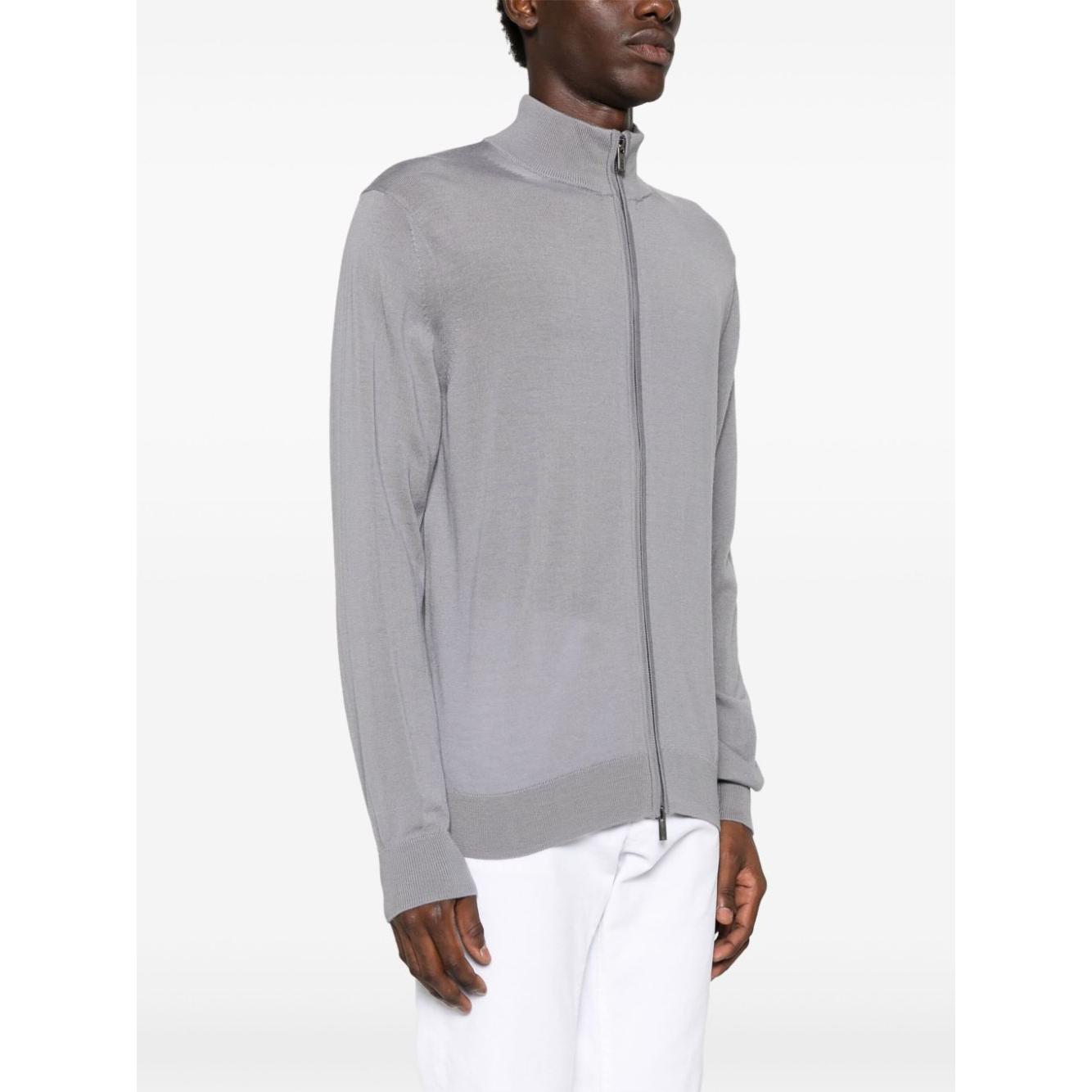 Emporio Armani Sweaters Grey Topwear Emporio Armani