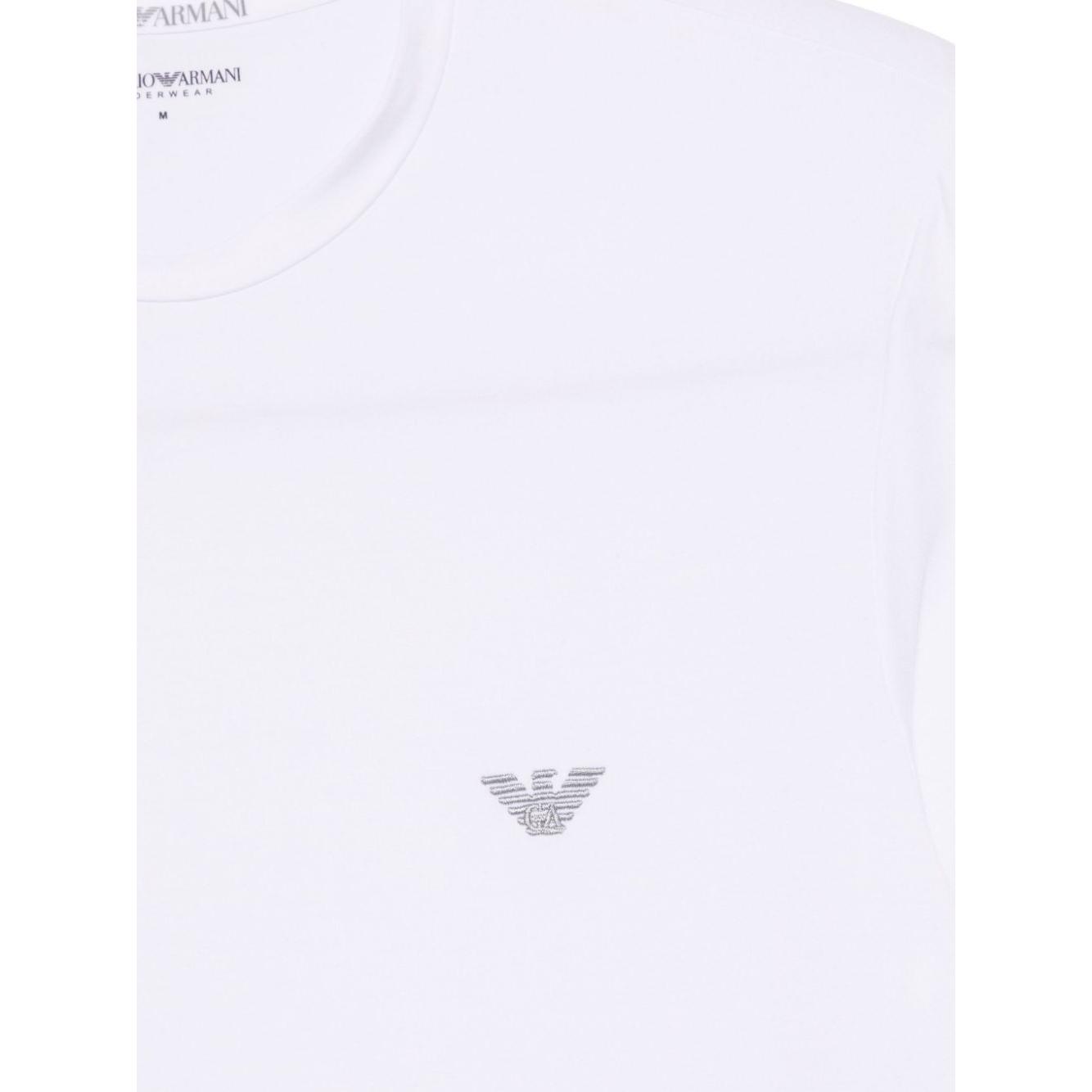 Emporio Armani T-shirts and Polos White Topwear Emporio Armani