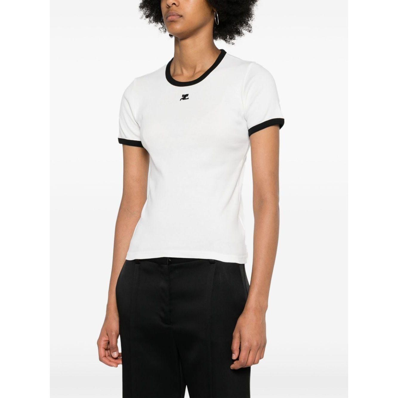 COURREGES PRE T-shirts and Polos White Topwear Courreges Pre