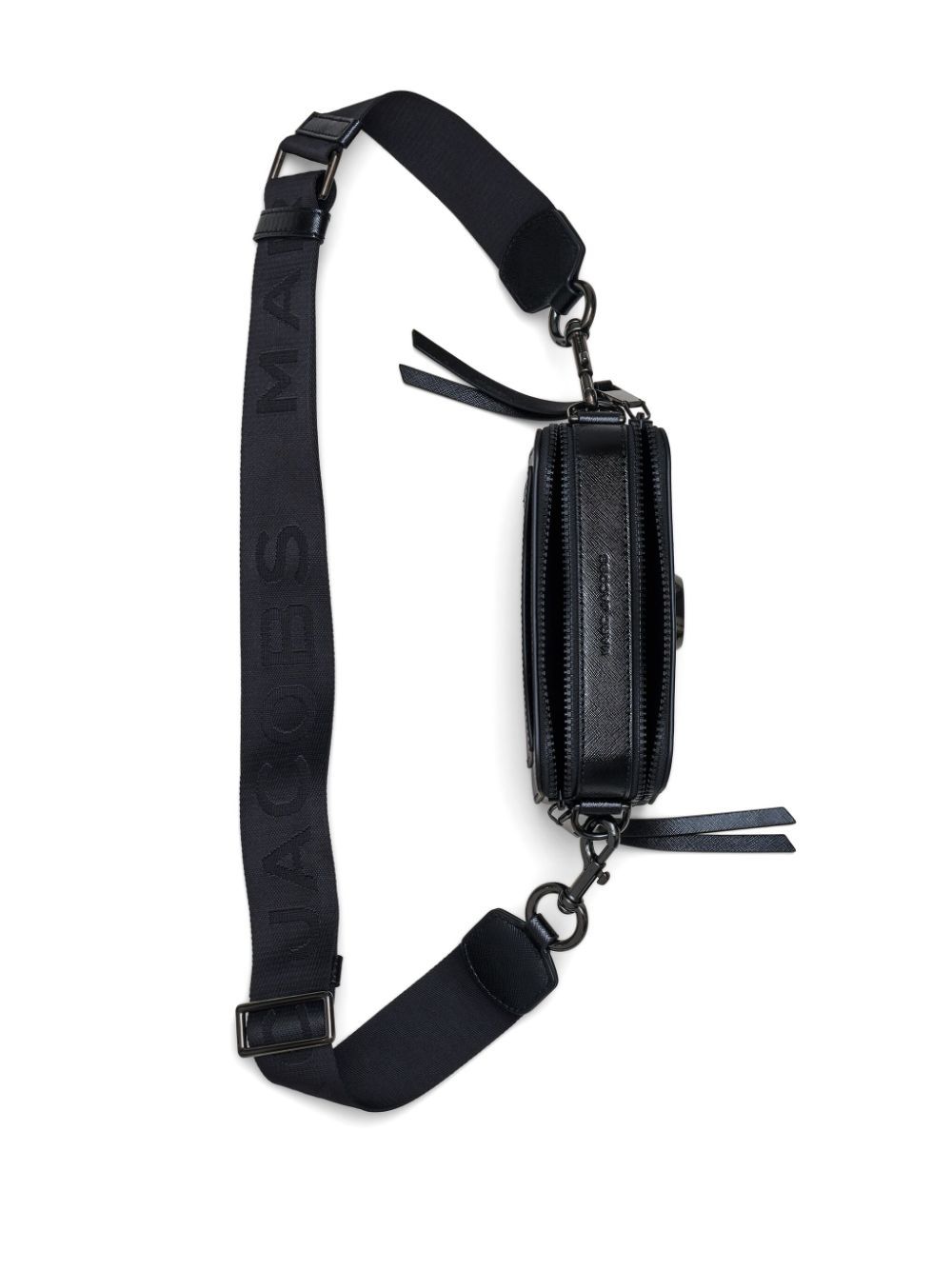 Front view with bag zipped and handles upright.