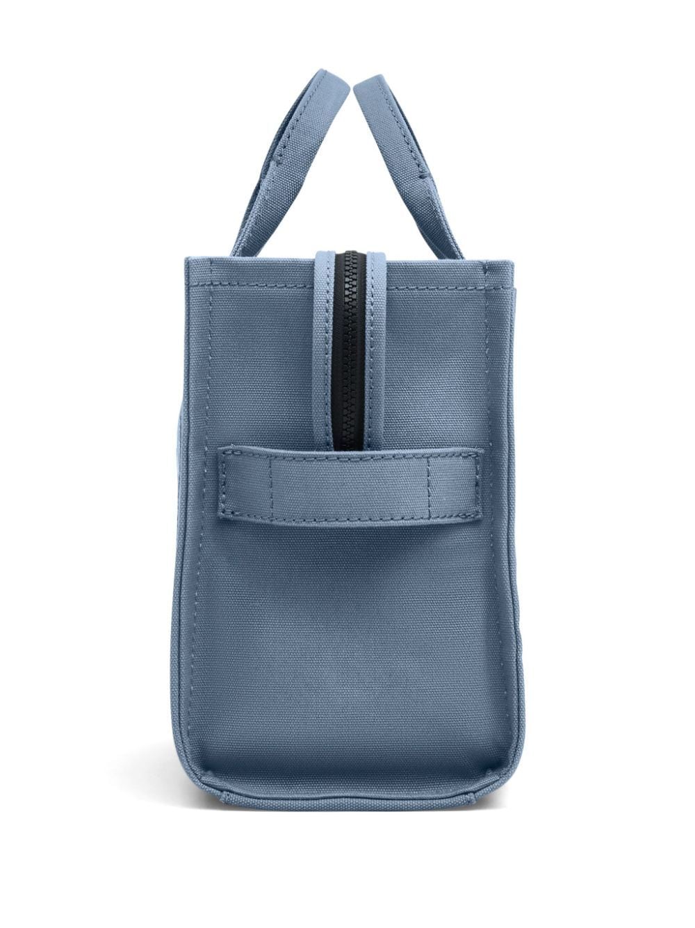 Front view with bag zipped and handles upright.