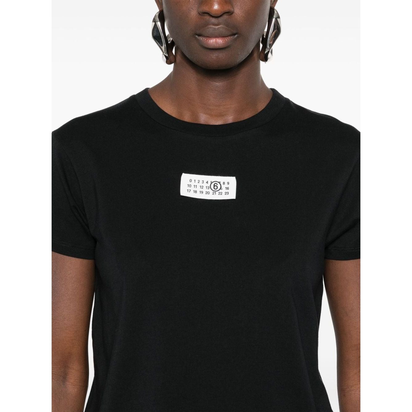 MM6 Maison Margiela T-shirts and Polos Black Topwear MM6 Maison Margiela