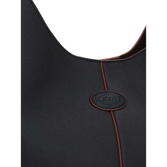 Tod's Di leather shoulder Bag Black Shoulder Tod'S Dark Slate Gray