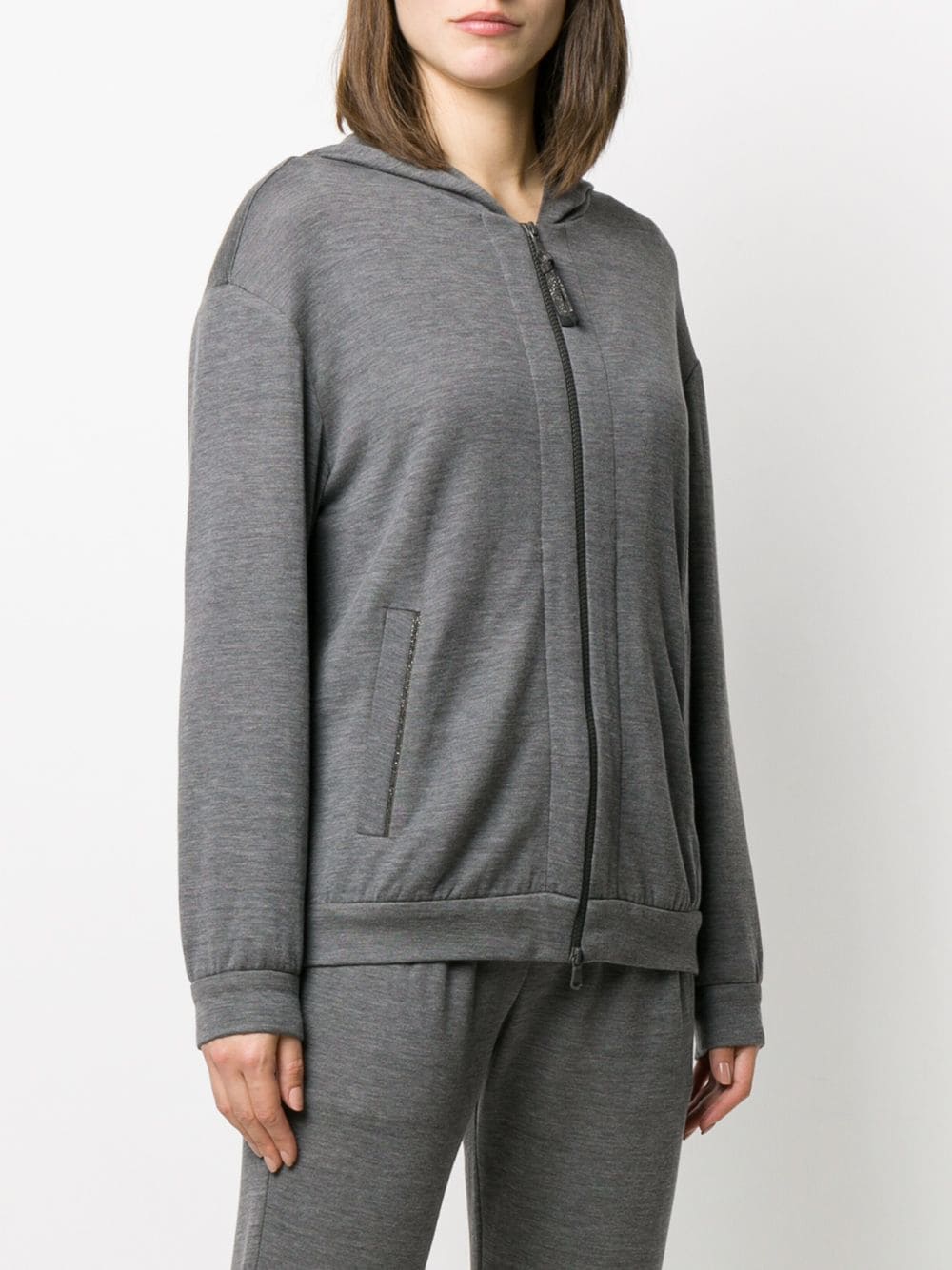 Brunello Cucinelli zipped long-sleeve hoodie Topwear Brunello Cucinelli