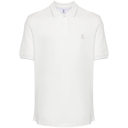 Brunello Cucinelli T-shirts and Polos White Topwear Brunello Cucinelli