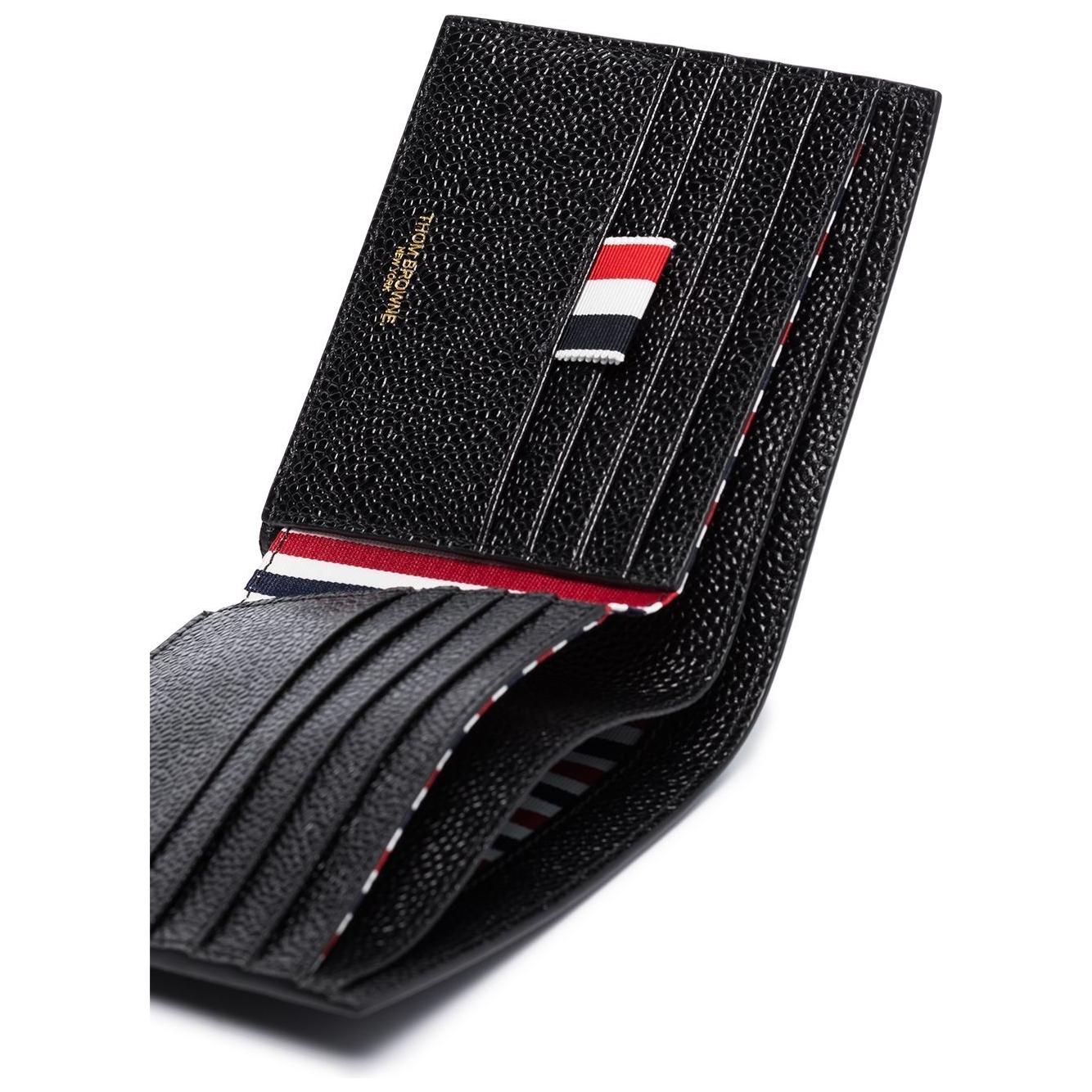 Thom Browne Wallets Black Small Leather Goods Thom Browne