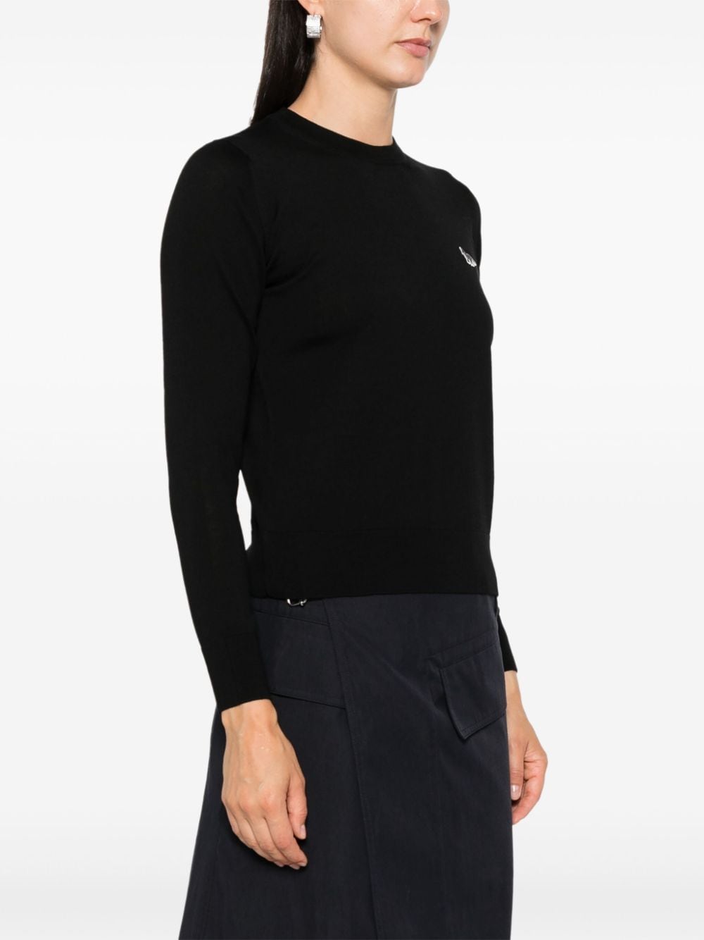 MAISON KITSUNE' Sweaters Black Topwear Maison Kitsune