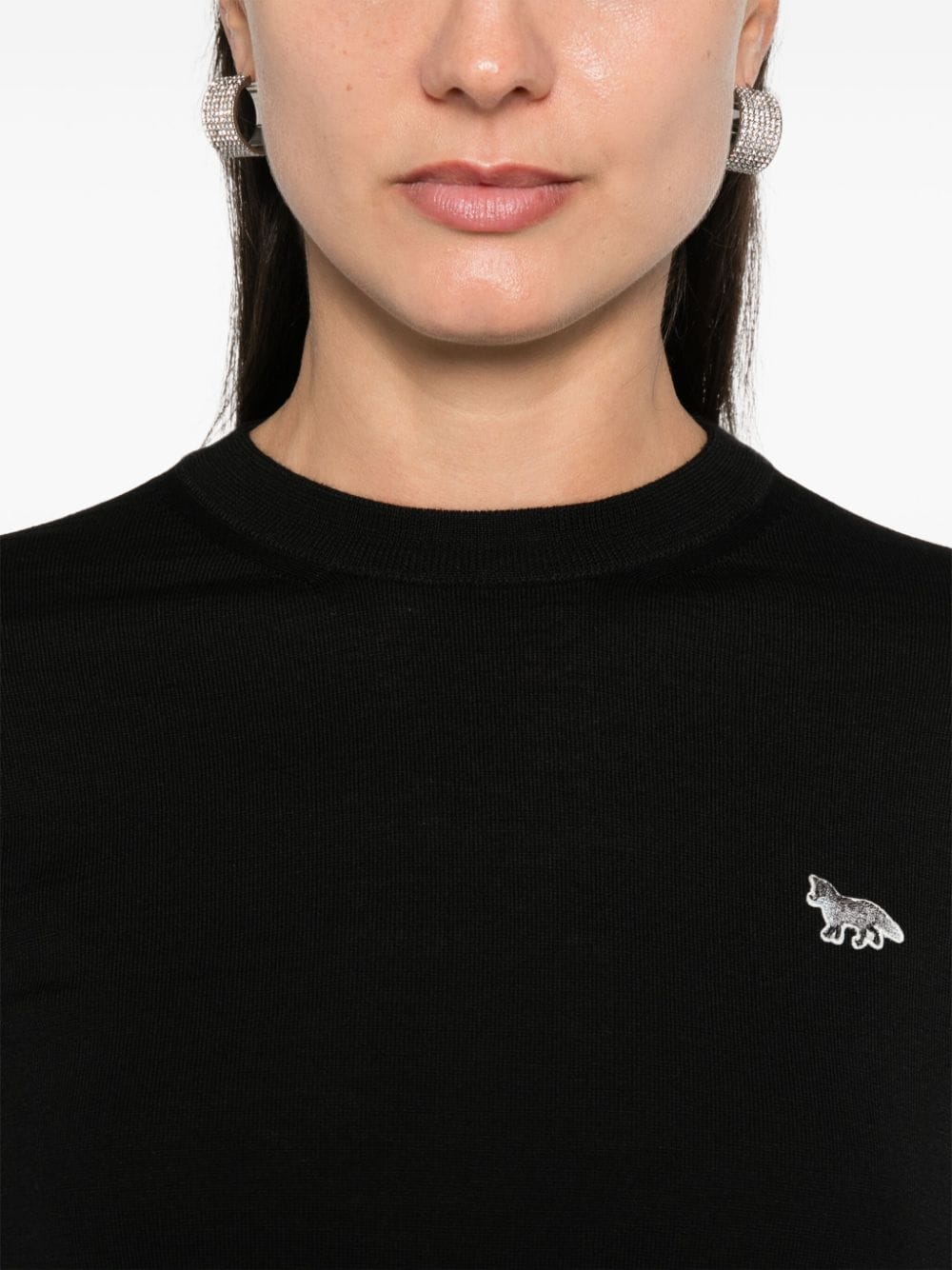 MAISON KITSUNE' Sweaters Black Topwear Maison Kitsune