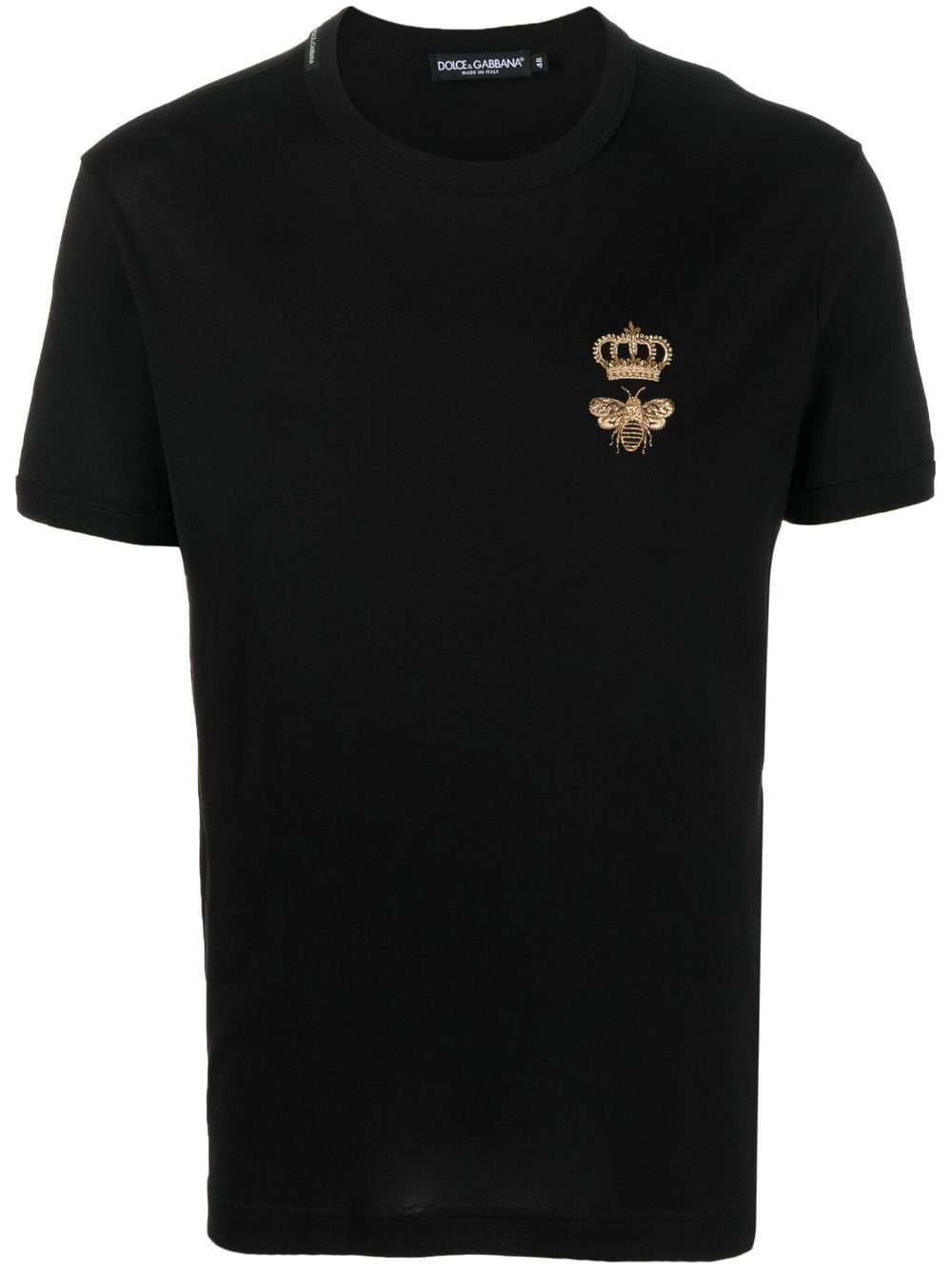 Dolce & Gabbana Cotton T-shirt with embroidery Topwear Dolce & Gabbana