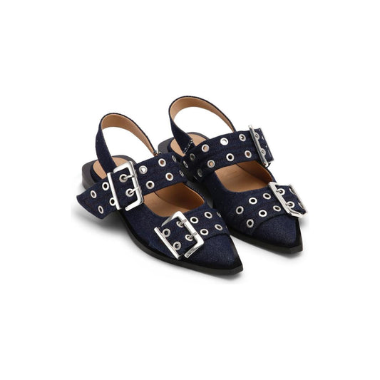 GANNI Flat shoes Blue Flat Shoes Ganni