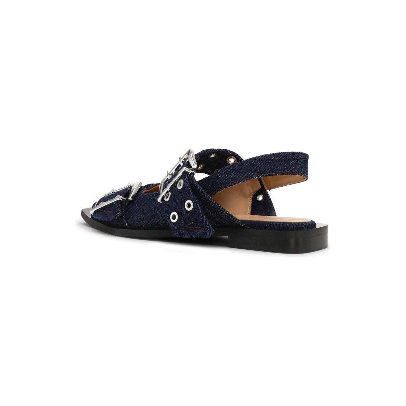 GANNI Flat shoes Blue Flat Shoes Ganni