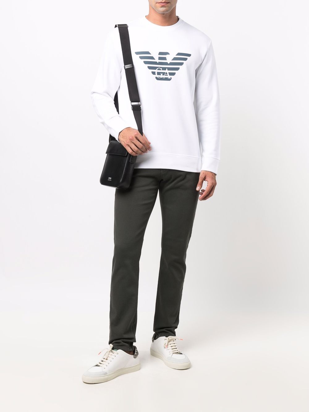 Emporio Armani Sweaters White Topwear Emporio Armani