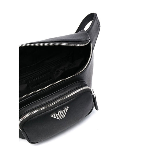 Emporio Armani leather logo-plaque belt bag Belt bags Emporio Armani Black