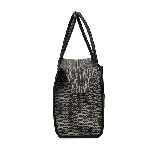 Emporio Armani Jacquard Logo Motif Shopper Bag Black Shopper Emporio Armani Dark Slate Gray