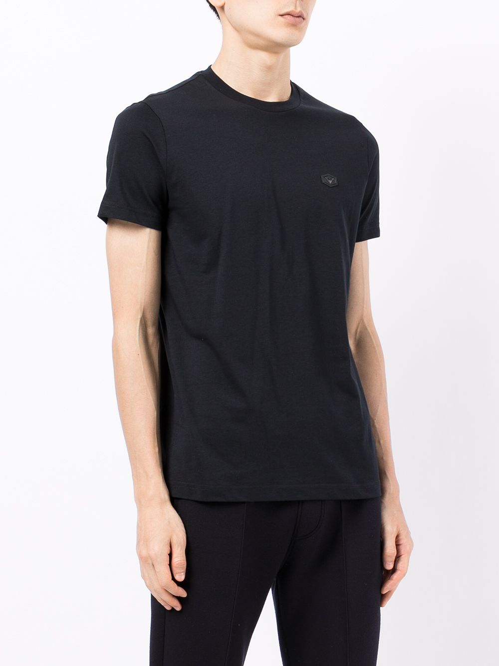 Emporio Armani logo patch short-sleeved T-shirt Topwear Emporio Armani